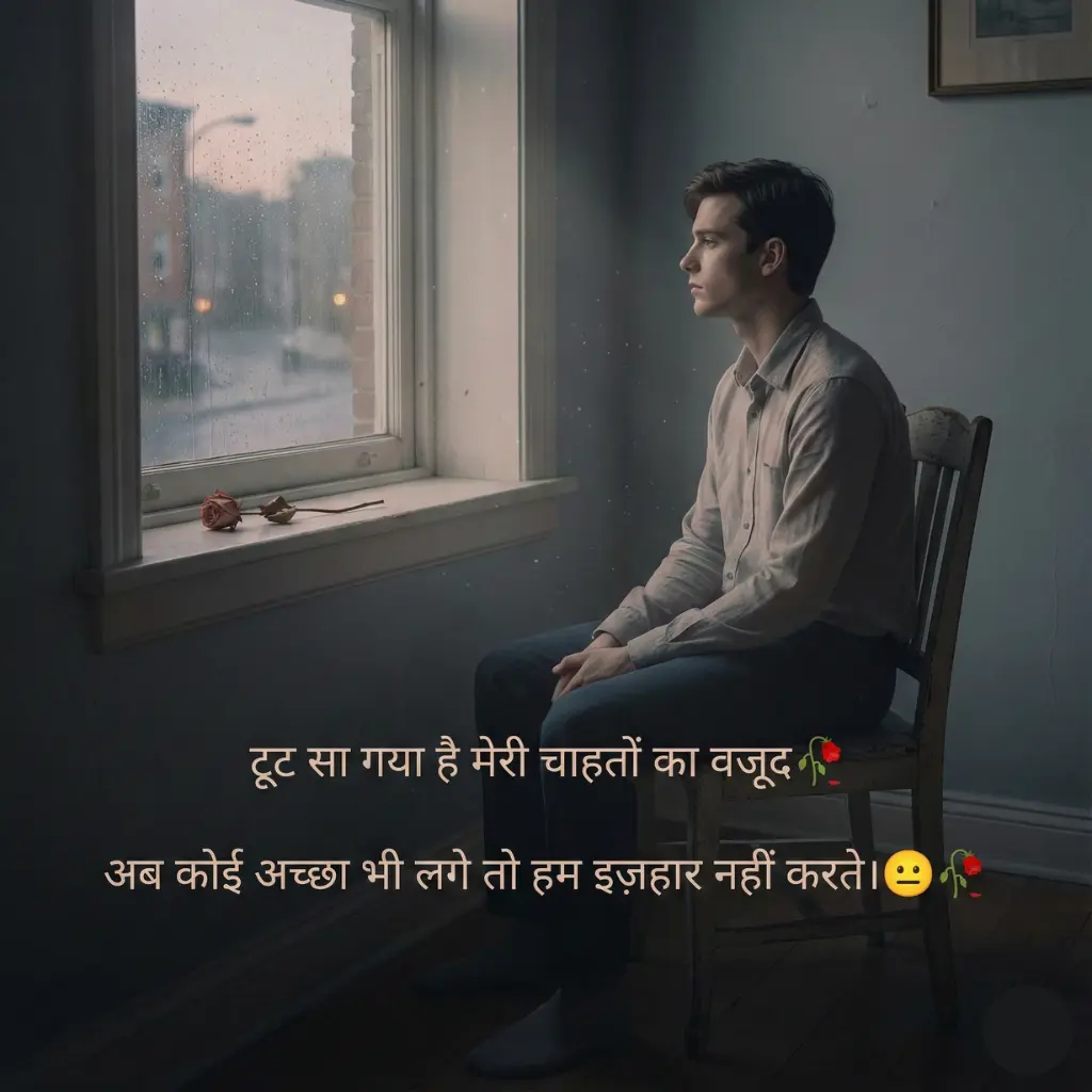 Sad Shayari with Emoji in Hindi